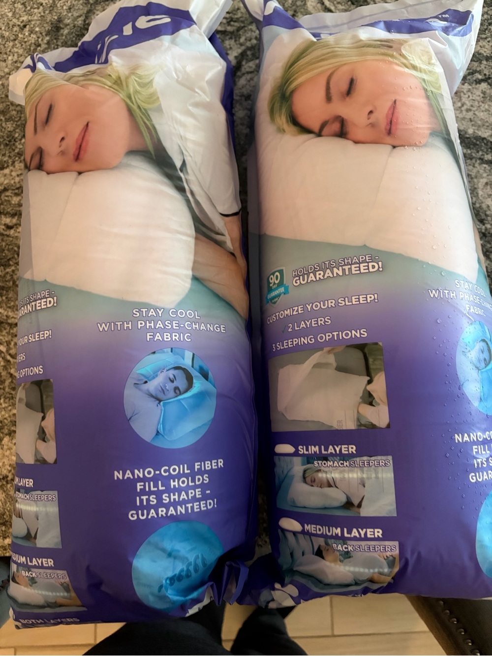 2 Nuzzle Adjustable Cooling Pillows โ Standard Size โ NEW in Package - Picture 7 of 10
